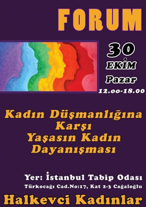 Kadın düşmanlığına karşı Forum’a
