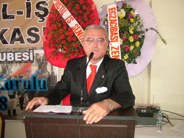 Şube Başkanımız Tekin Akın veda etti