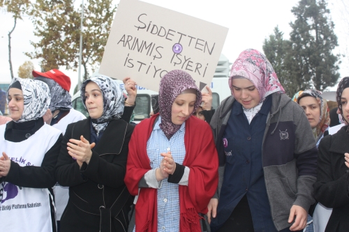 Kampana Deri'de ‘Kadına Yönelik Şiddete Son’ dedi