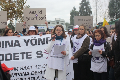 Kampana Deri'de ‘Kadına Yönelik Şiddete Son’ dedi