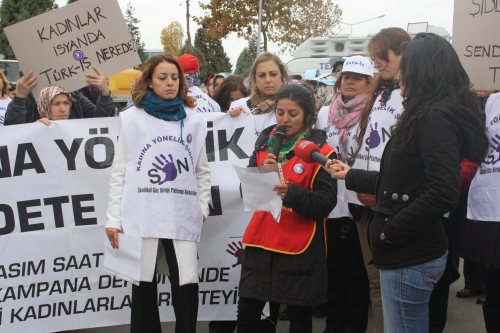 Kampana Deri'de ‘Kadına Yönelik Şiddete Son’ dedi