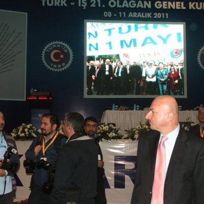 Gözler Ankara'da yapılan 21. Olağan Genel Kurul'da