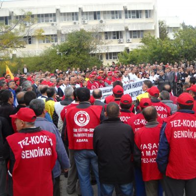 Çukurova Üniversitesi mitingine destek