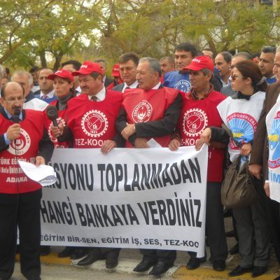 Çukurova Üniversitesi mitingine destek