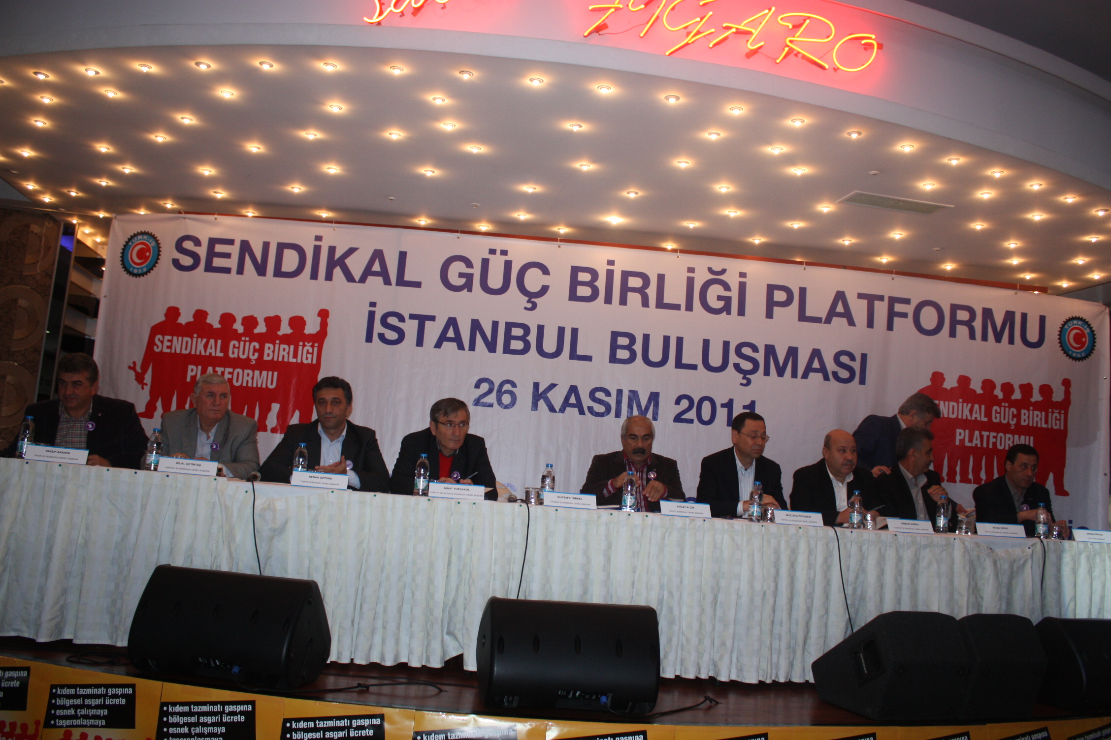 Öztaşkın'ın İstanbul toplantısında yaptığı konuşma