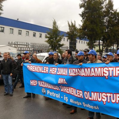 Aliağa işçilerinden Billur Tuz direnişine destek