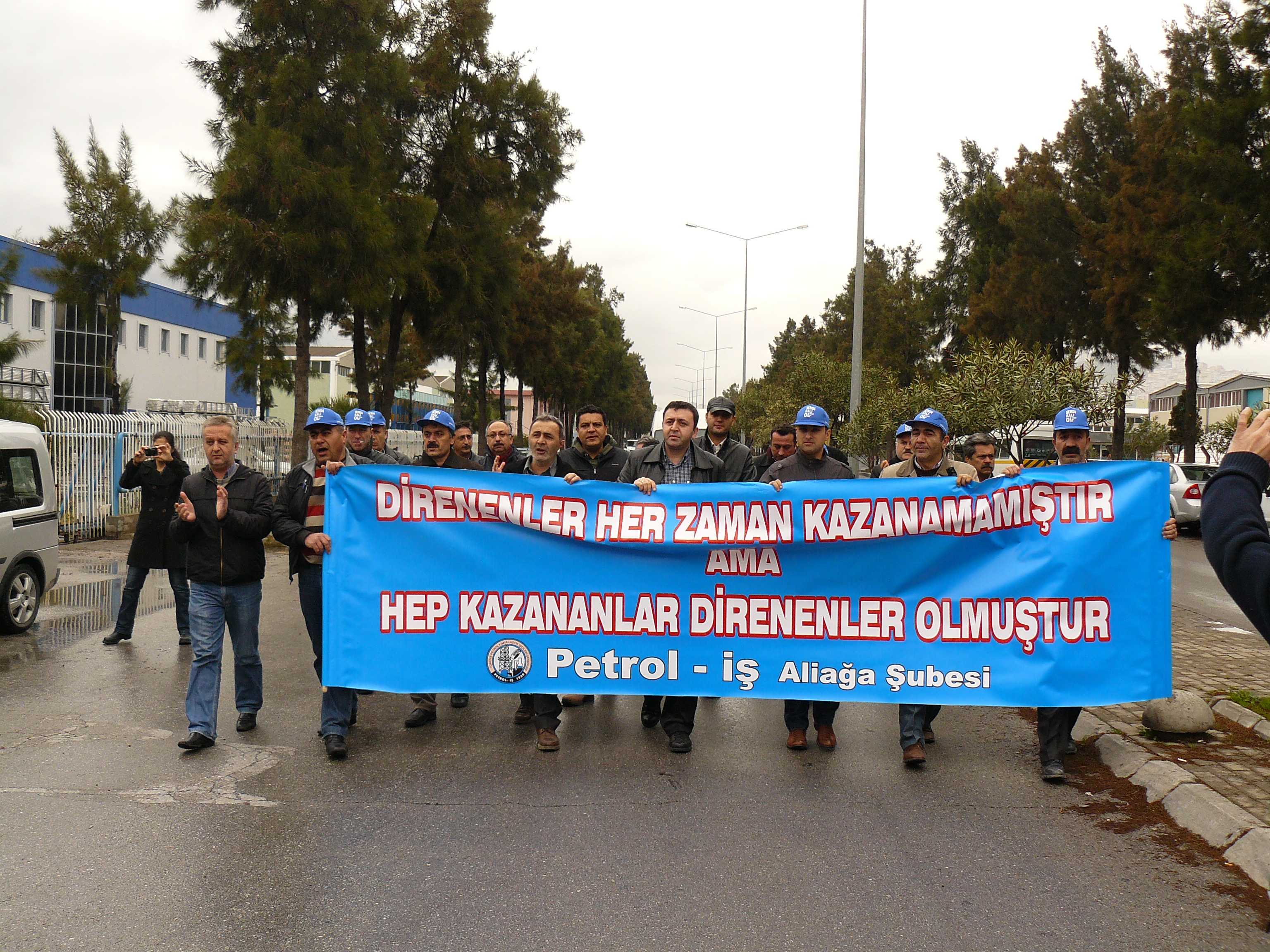 Aliağa işçilerinden Billur Tuz direnişine destek