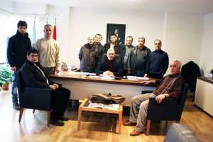 Tüpraş çalışanları Yaşar’ı ziyaret etti