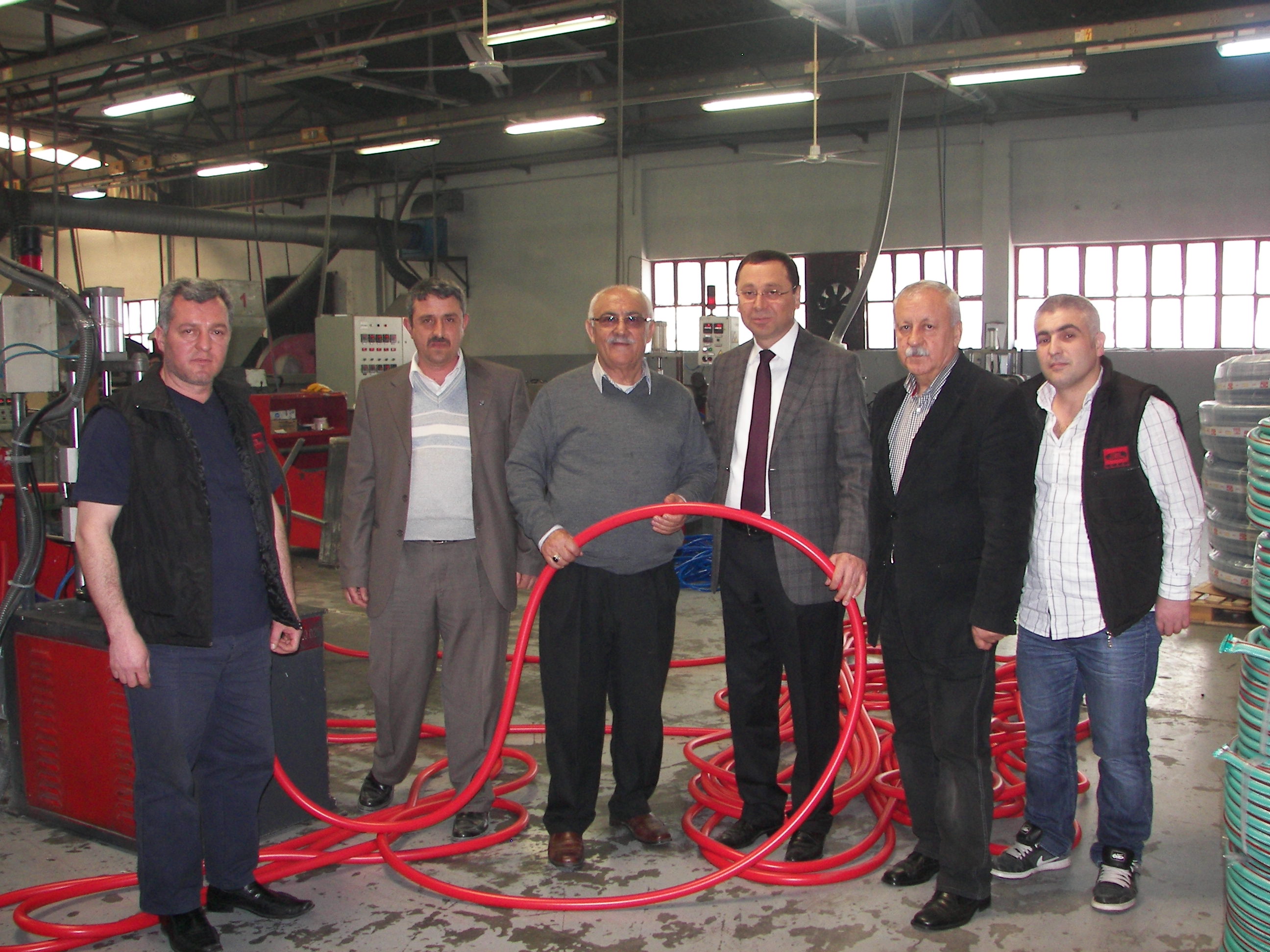 Öztaşkın, Polimer Kauçuk işvereniyle görüştü
