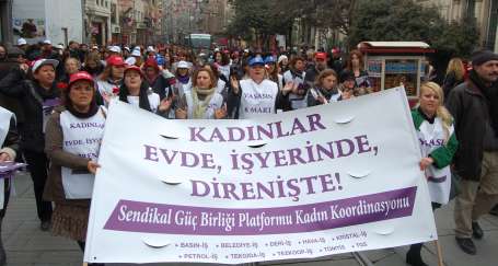 8 Mart direnişçilerle kutlanıyor