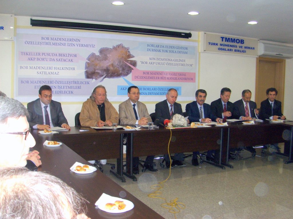 Bor'la ilgili tasarı derhal geri çekilmeli