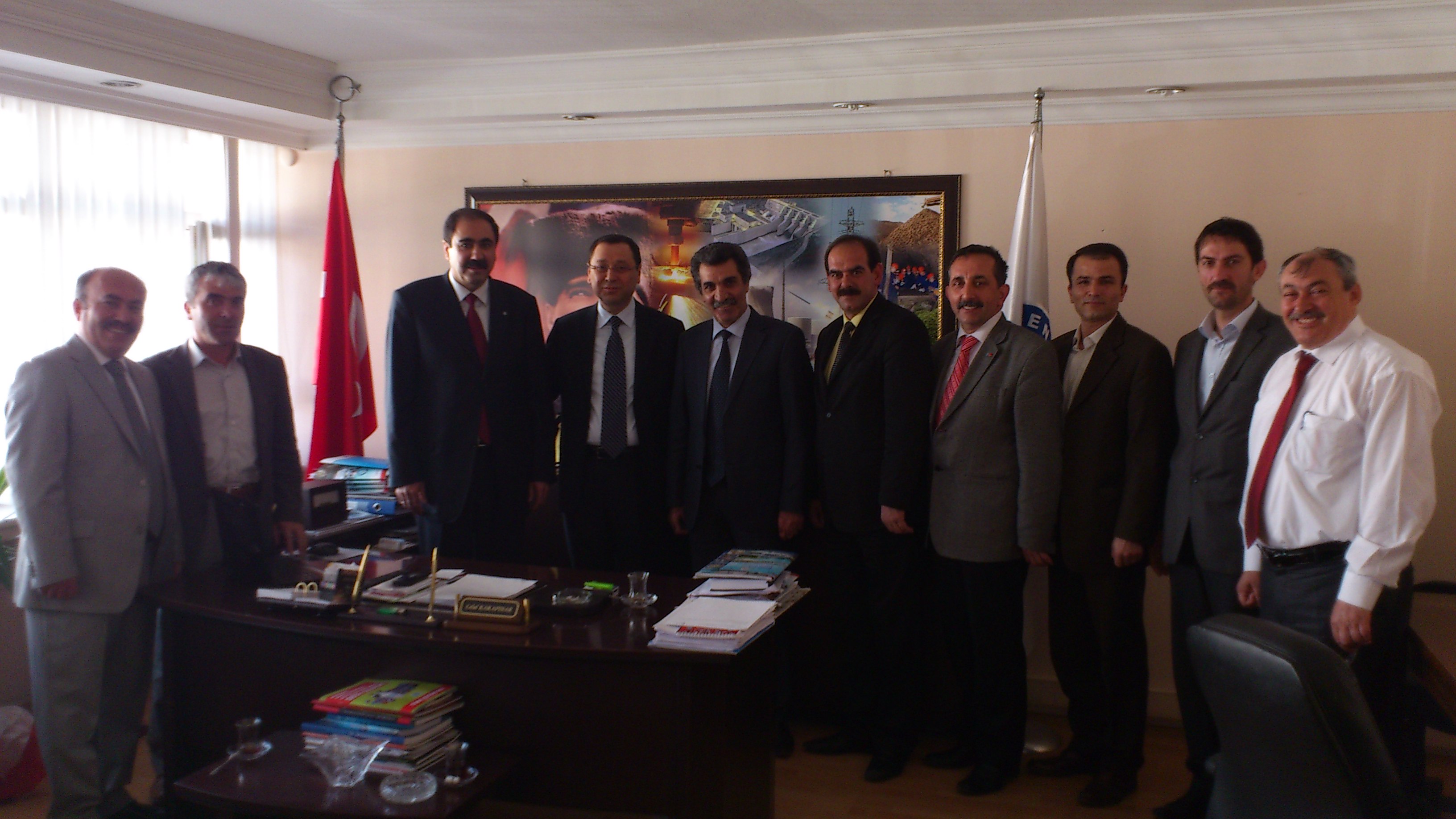 Öztaşkın, Maden Mühendisleri Odası ve T. Enerji - Sen'i ziyaret etti