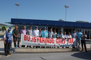 Genel Sekreterimiz Ali Ufuk Yaşar, sendikamız üyesi Soda, Kromsan ve Tuz grevci işçilerini ziyaret etti