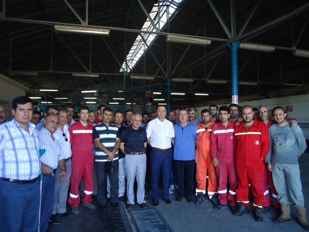 Batman Şubemizde örgütlü işyerlerini ziyaret ettiler