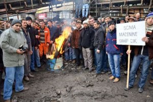 Maden'de iş kazalarına karşı iş bırakma eylemi