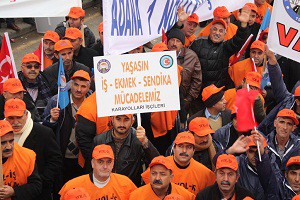 Binlerce taşeron karayolu işçisi Ankara'da buluştu