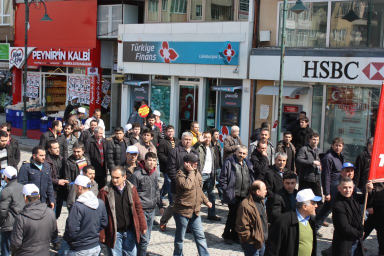 İŞÇİLER 'TAŞERONA HAYIR' DEDİ