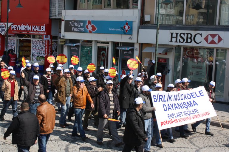 İŞÇİLER 'TAŞERONA HAYIR' DEDİ