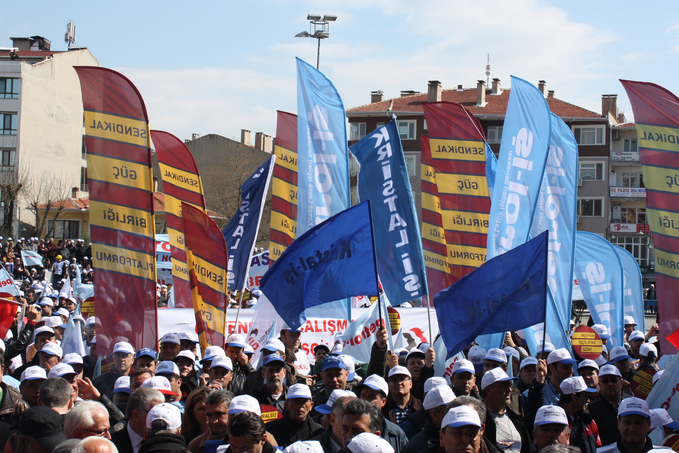 İŞÇİLER 'TAŞERONA HAYIR' DEDİ