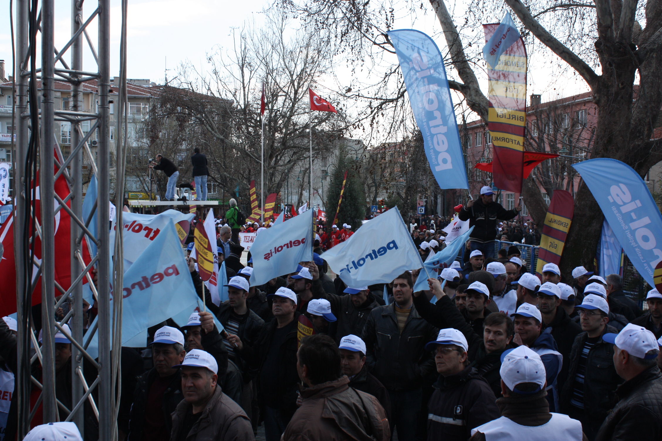 İŞÇİLER 'TAŞERONA HAYIR' DEDİ