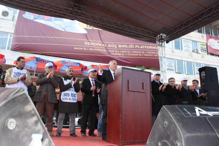 İŞÇİLER 'TAŞERONA HAYIR' DEDİ