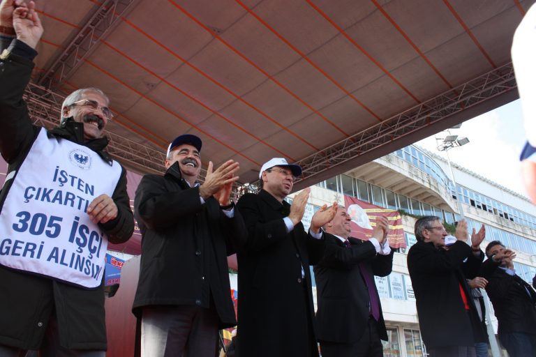 İŞÇİLER 'TAŞERONA HAYIR' DEDİ