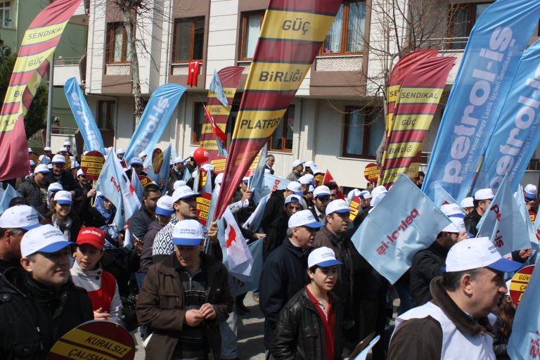 İŞÇİLER 'TAŞERONA HAYIR' DEDİ