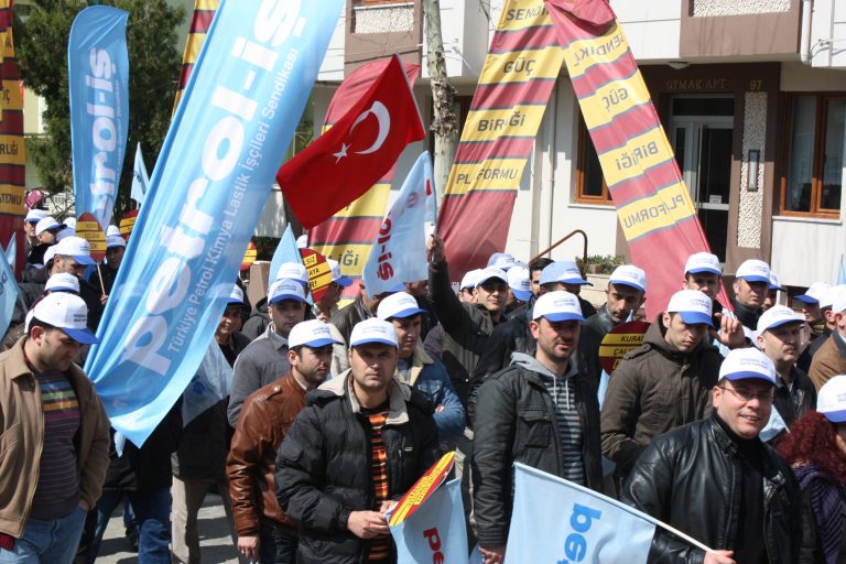 İŞÇİLER 'TAŞERONA HAYIR' DEDİ