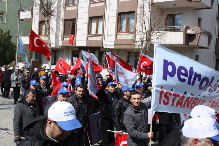 İŞÇİLER 'TAŞERONA HAYIR' DEDİ