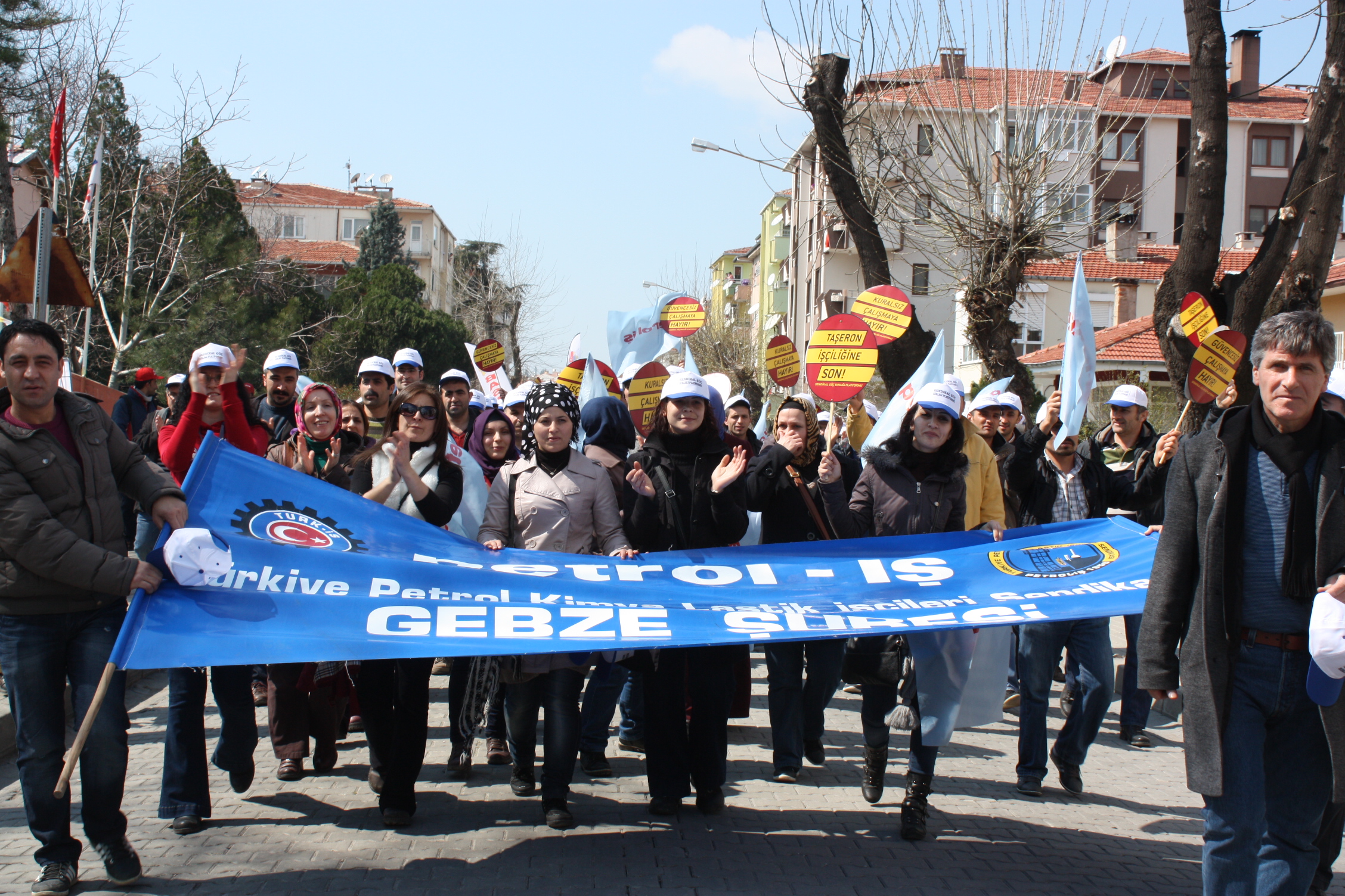 İŞÇİLER 'TAŞERONA HAYIR' DEDİ