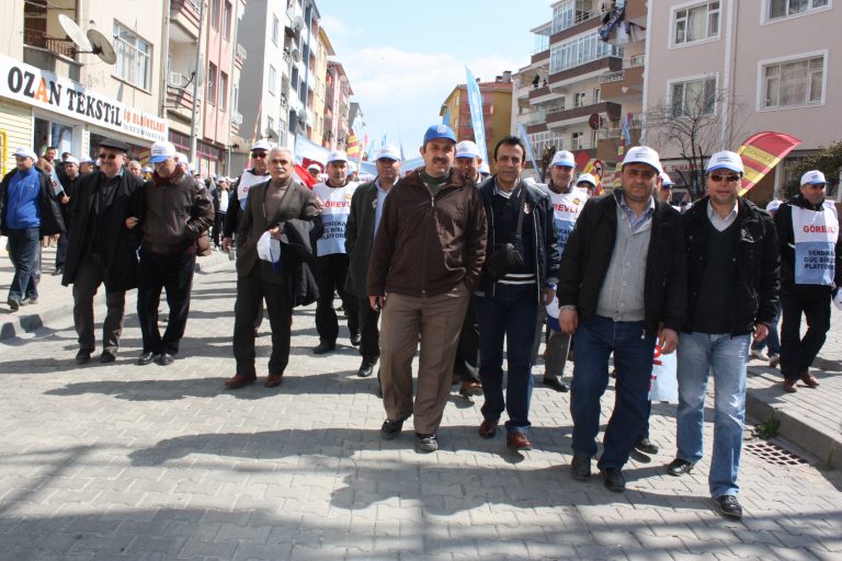 İŞÇİLER 'TAŞERONA HAYIR' DEDİ