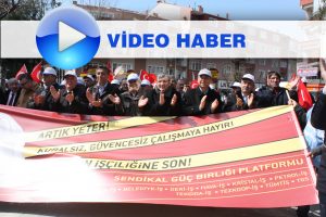 İŞÇİLER ‘TAŞERONA HAYIR’ DEDİ