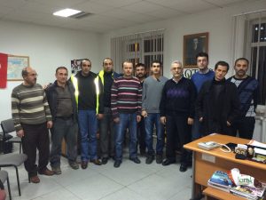 Genel Sekreterimiz Ali Ufuk Yaşar’dan Erzurum’da  İş kazası Sonucu Şehit Olan Üyelerimizin Aileleri ve Çalışma Arkadaşlarını Taziye Ziyareti