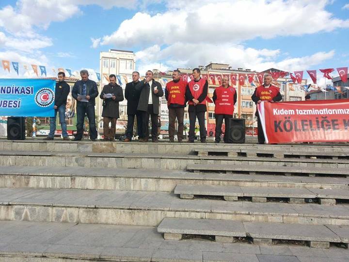 Trakya Şubemiz'den “Kıdem Tazminatına dokunma” basın açıklaması
