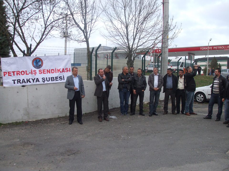 Trakya Şubemizden TPAO Trakya Bölge Müdürlüğü Önünde Basın Açıklaması