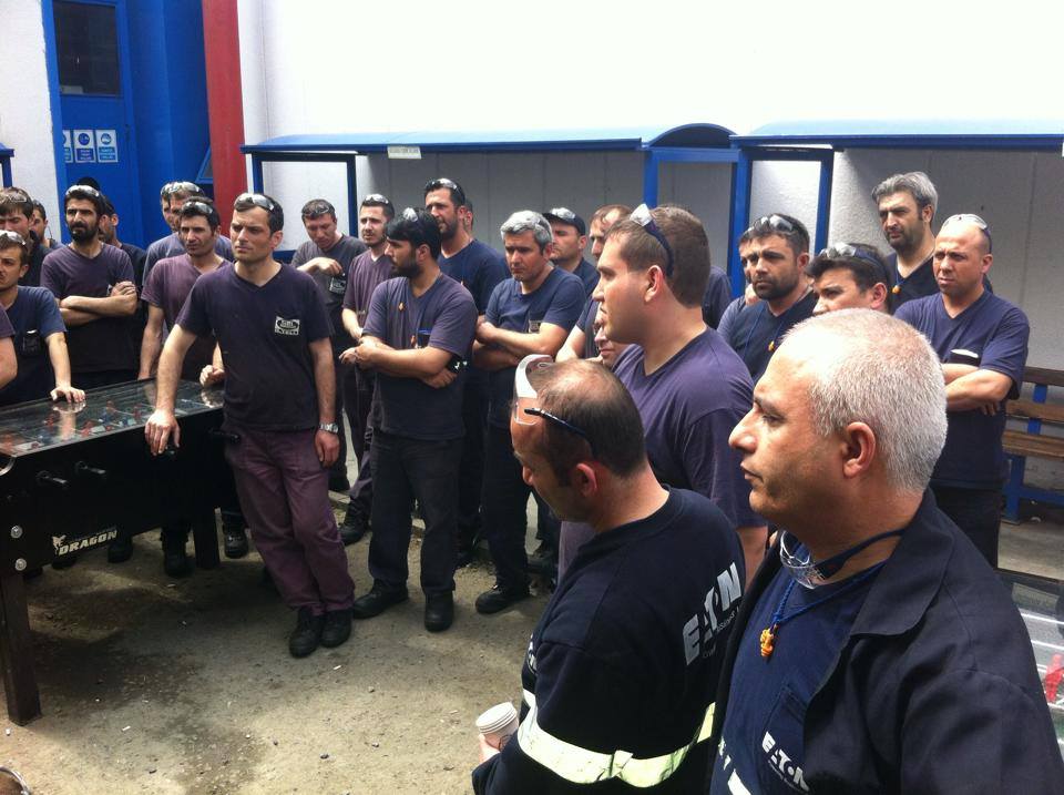 Genel Sekreterimiz Ali Ufuk Yaşar ve İstanbul 1 Nolu Şube Yöneticilerimizden Polimer İşyeri Ziyareti