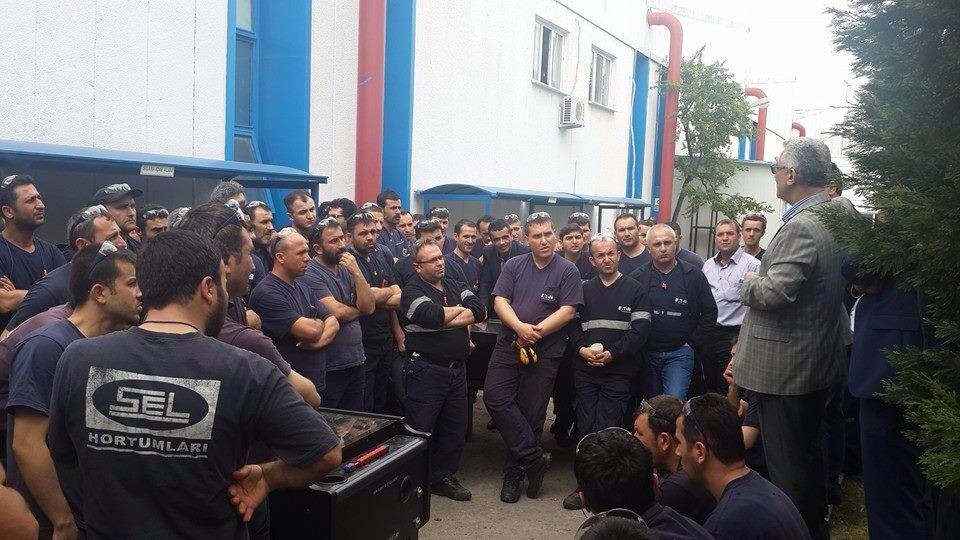 Genel Sekreterimiz Ali Ufuk Yaşar ve İstanbul 1 Nolu Şube Yöneticilerimizden Polimer İşyeri Ziyareti