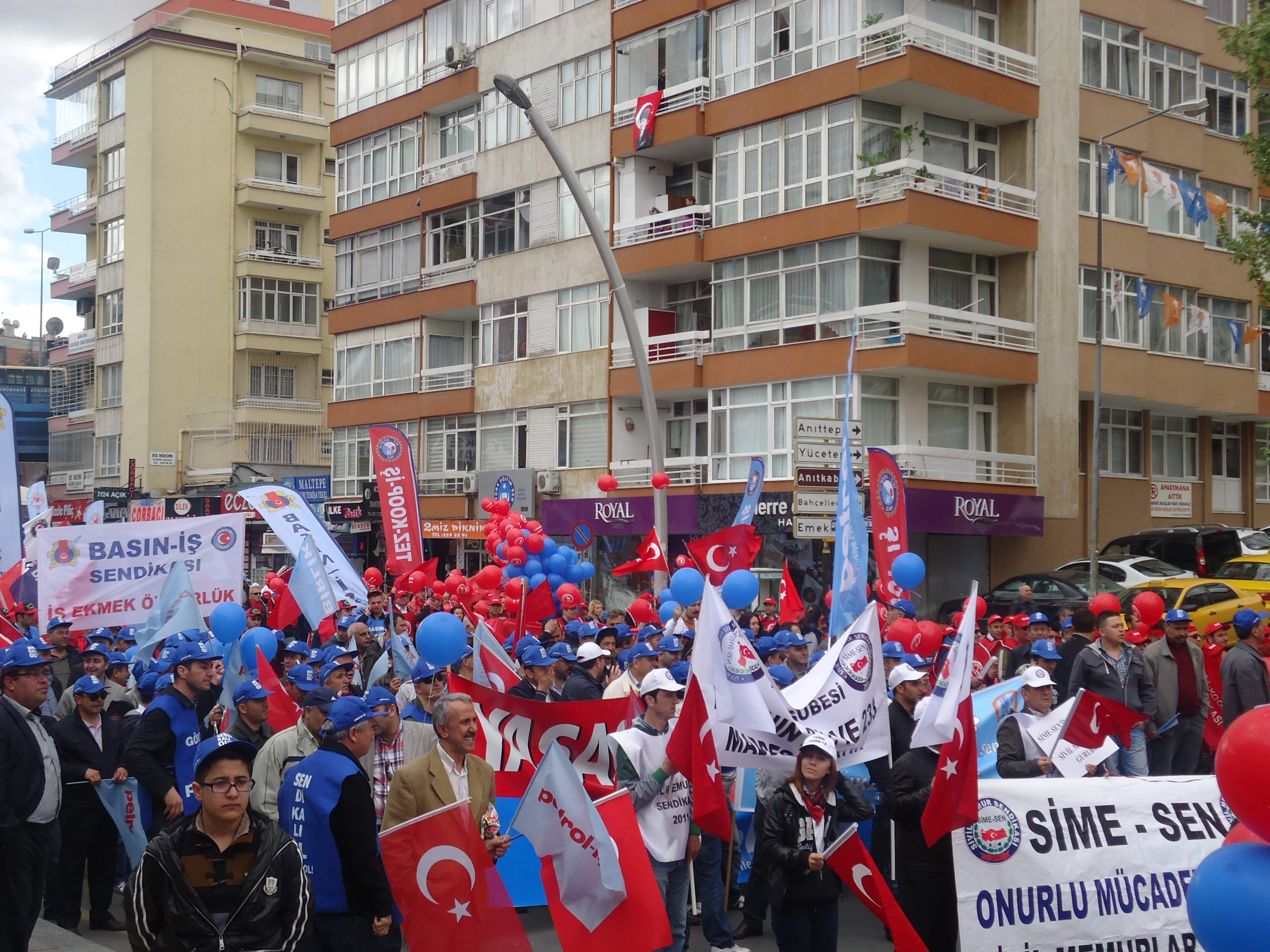 Ankara Şube 1 Mayıs'a Tandoğan'da “merhaba” dedi