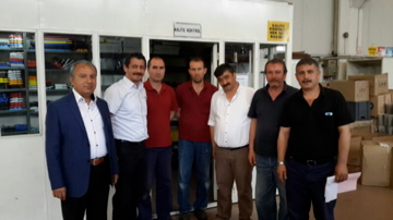 Genel Yönetim Sekreterimiz Ahmet Kabaca ve İstanbul 2 Nolu Şube Yöneticilerimizden Mutlu Plastik İşyeri Ziyareti