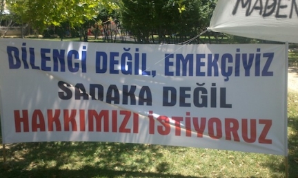 Soma'da işçilerin eylemi sürüyor