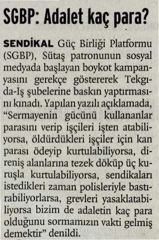 SGBP: Adalet Kaç Para?