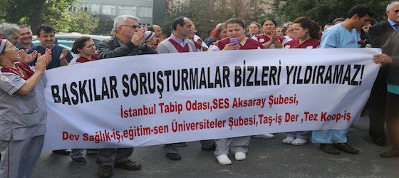 Çapa yönetiminin trajikomik soruşturması protesto edildi