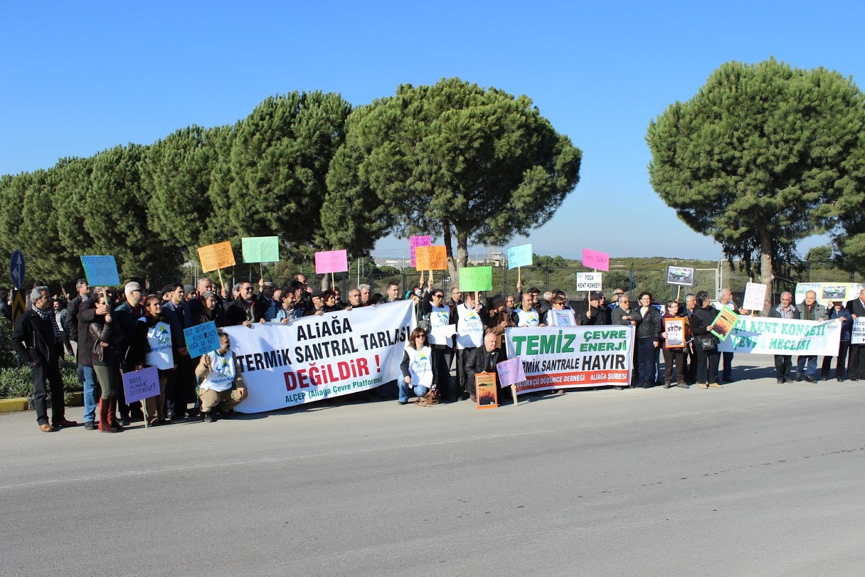 Aliağa Şube Termik Santral Eylemi Yaptı