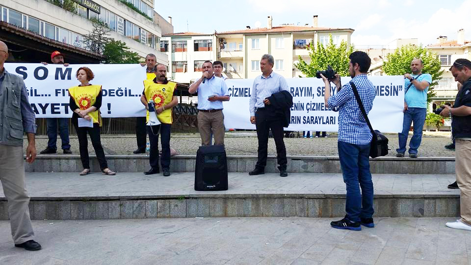 Trakya Şubemizin Soma Basın Açıklaması