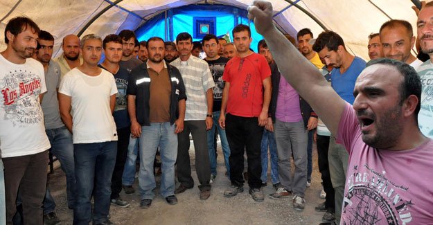 310 madenciden çadırlı direniş