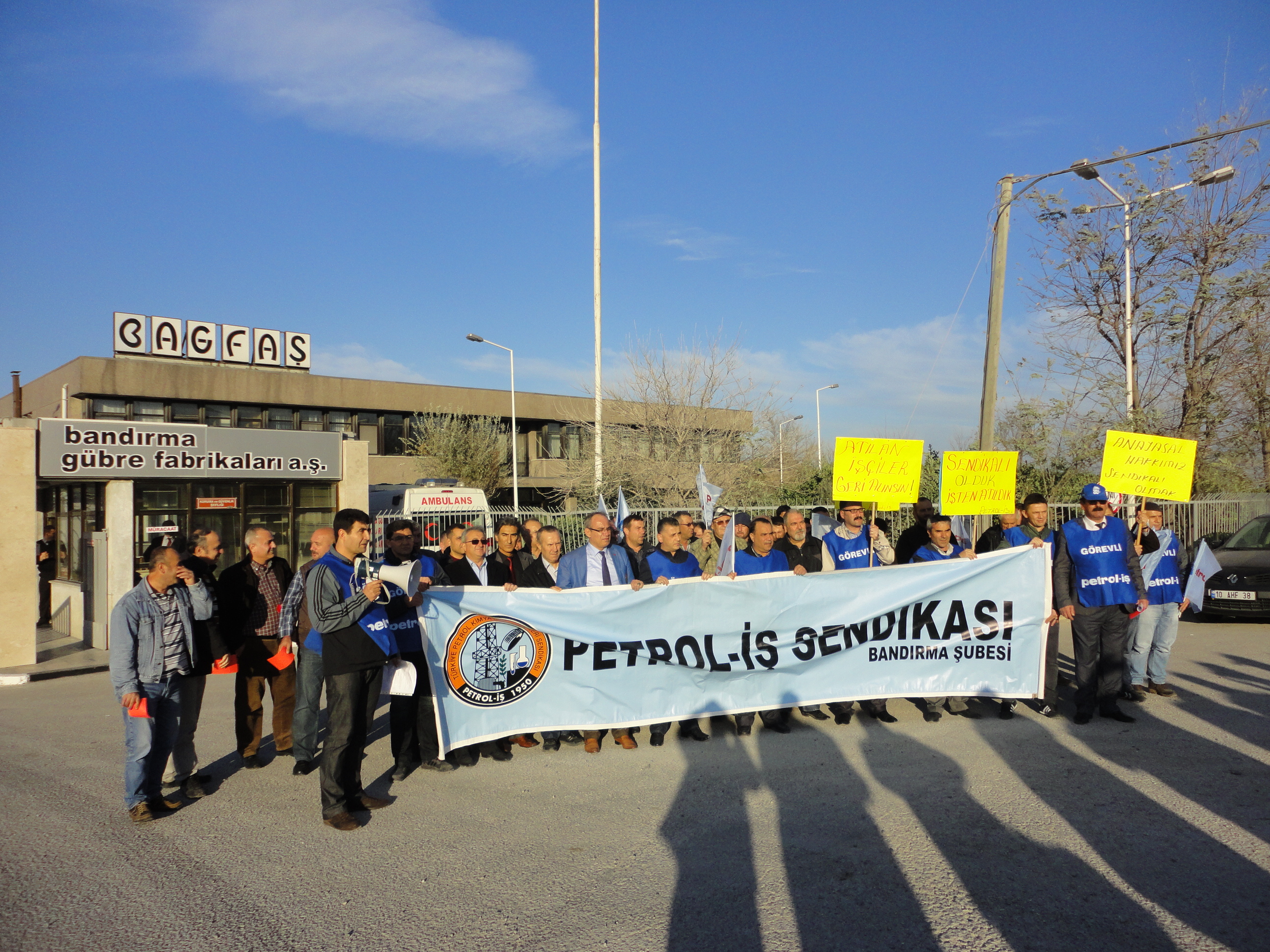 Bagfaş'tan İşten Çıkarılan Üyelerimize Destek Eylemi