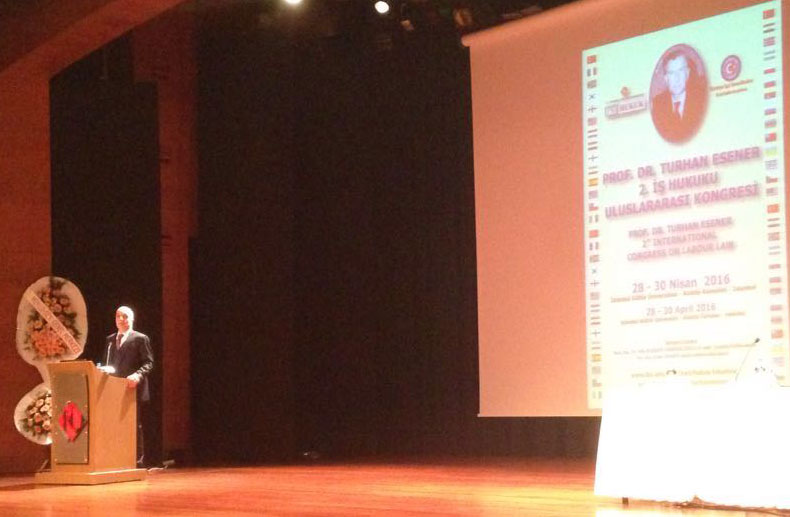 Prof. Dr.Turhan Esener 2. İş Hukuku Uluslararası Kongresi Yapıldı