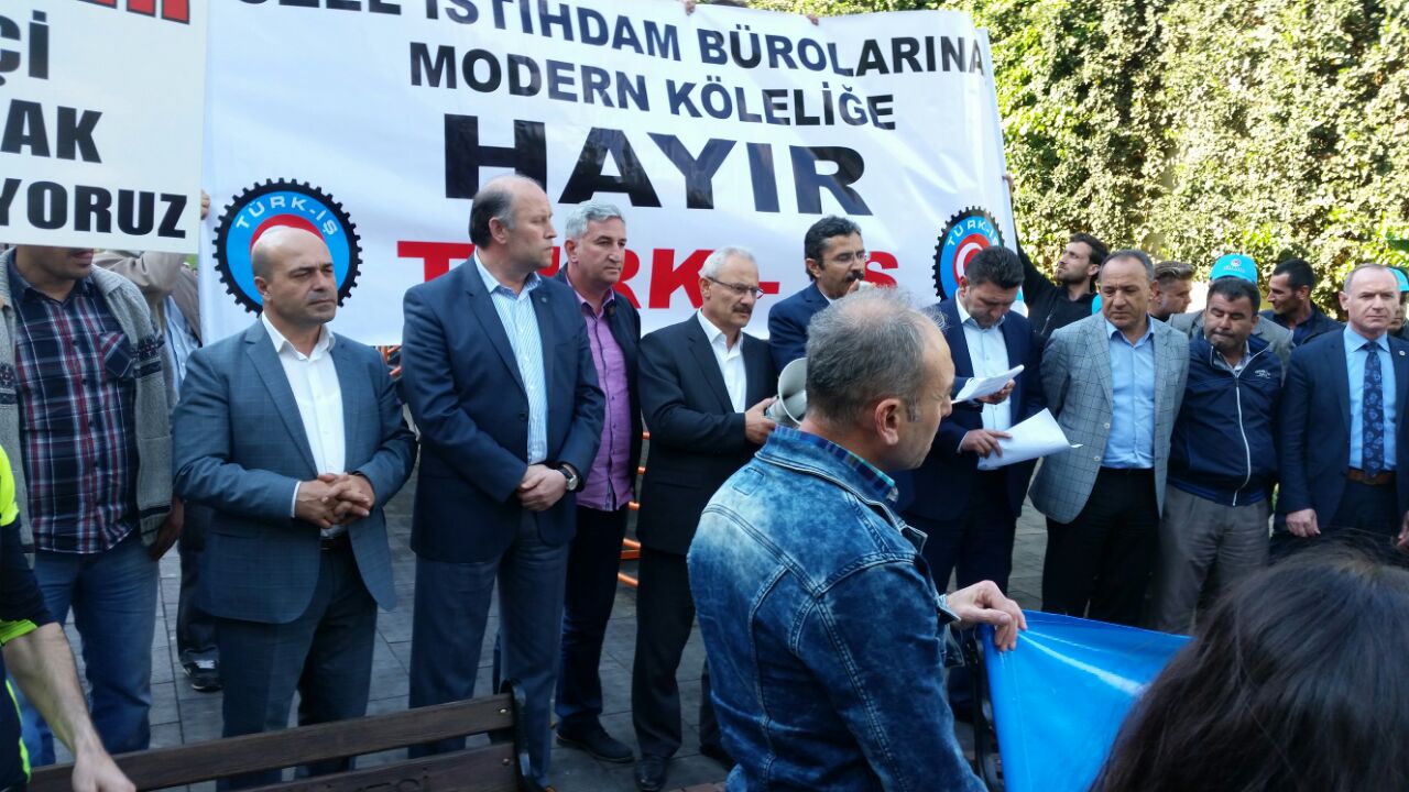 Kocaeli'nde Kiralık İşçilik Yasa Tasarısı'na Karşı Basın Açıklaması