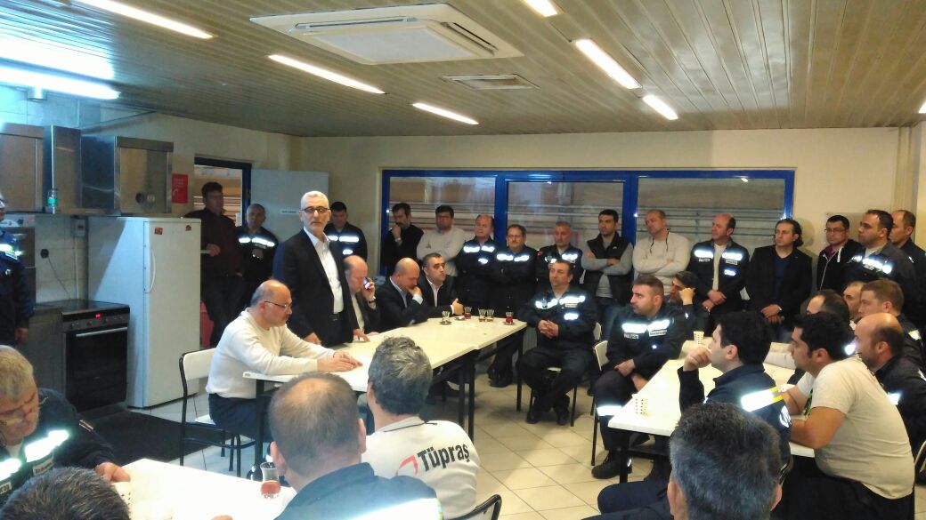 Genel Başkanımız Yaşar’dan TÜPRAŞ’a Ziyaret