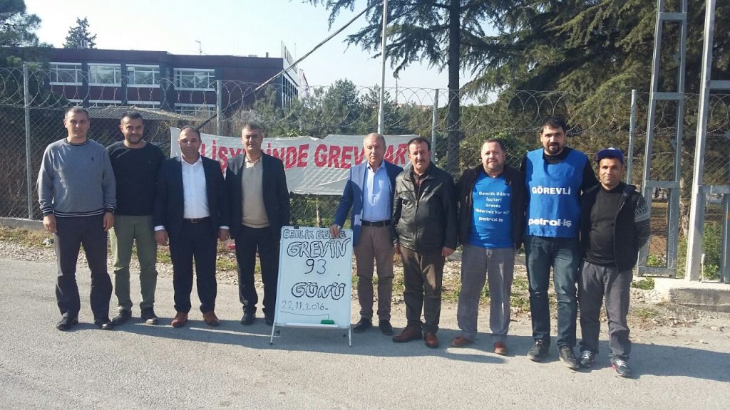 Gemlik Gübre Grevindeki Üyelerimize Ziyaret